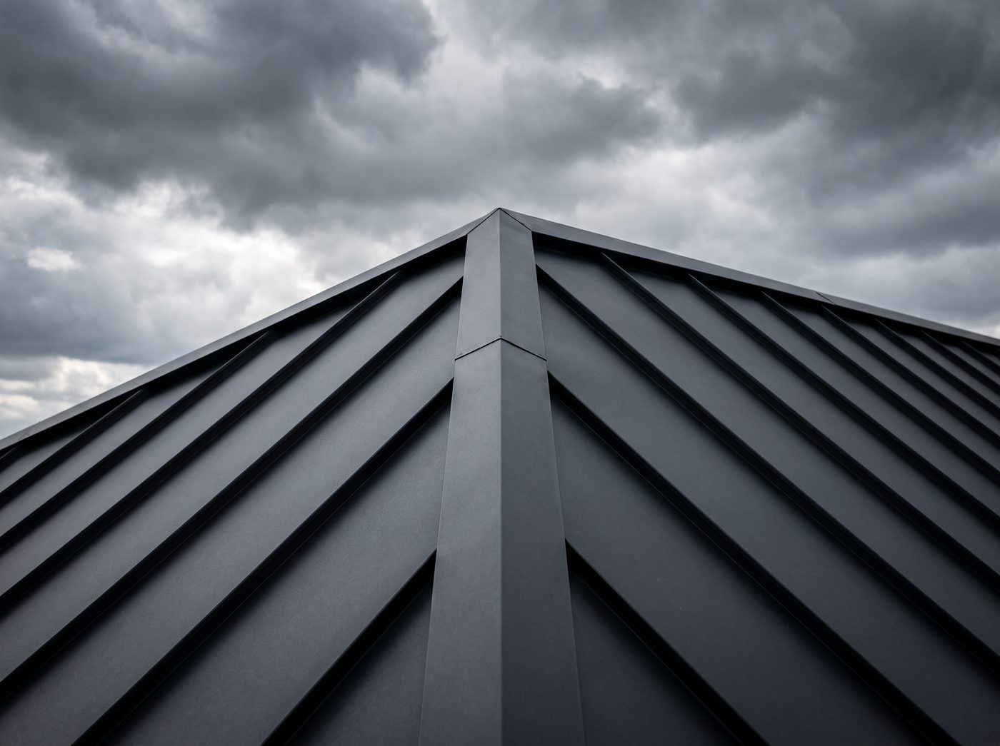 Standing-seam, charcoal by Roof Wranglers